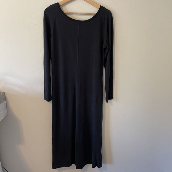 Peruvian Connection Long Sleeve Maxi Dress Pima Cotton Stretch Sz M - Picture 3 of 4